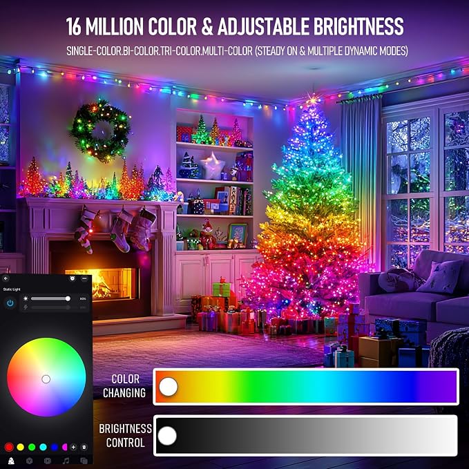 TW SHINE Smart Christmas Lights, 300 LED 100FT Color Changing Halloween String - Image 2