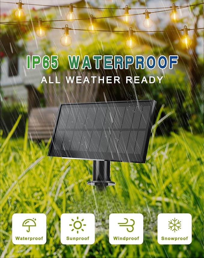 Zuske Solar String Lights Outdoor Waterproof 200FT - Image 3