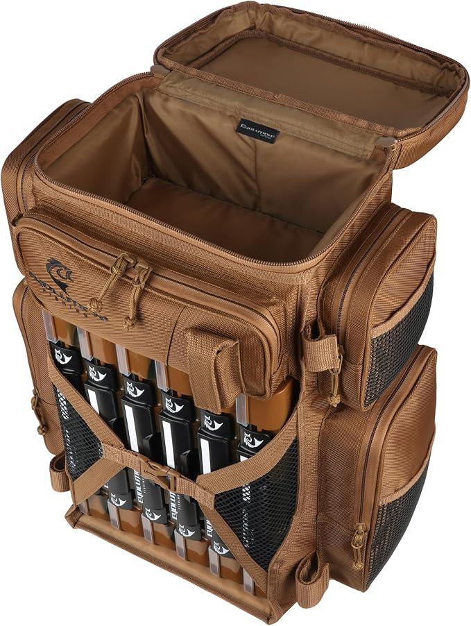 Evolution Fishing Drift Series Tackle Backpack, Outdoor Rucksack w/ 6 Fishing - Image 6