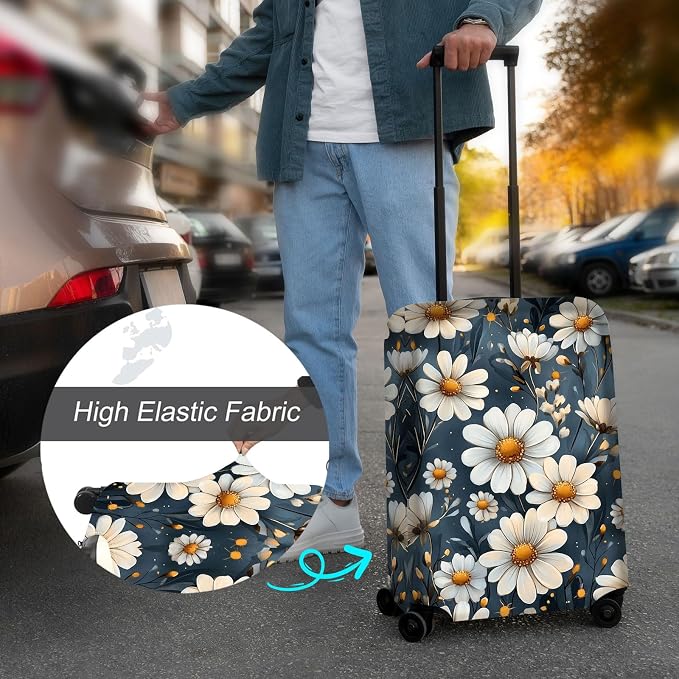 Luggage Cover Protector for 22-24 Inch Suitcases, TSA Approved Elastic Travel - Image 4