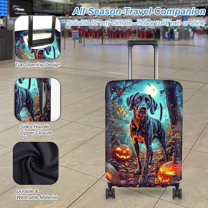 Luggage Cover Protector for 30-32 Inch Suitcases, TSA Approved Elastic Travel - Image 3