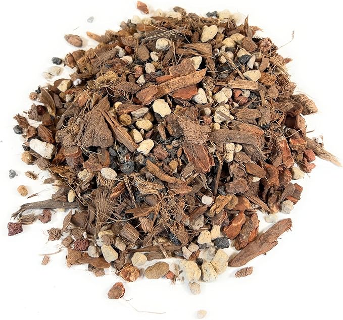 Molly's Orchid Mix - Premium Soilless Potting Mix for Orchids - Contains Bark, Coco Chips, Akadama, Pumice, Lava Rock 10 Dry Quarts