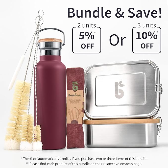 Bambaw Small Stainless Steel Water Bottle 12 oz - Image 8
