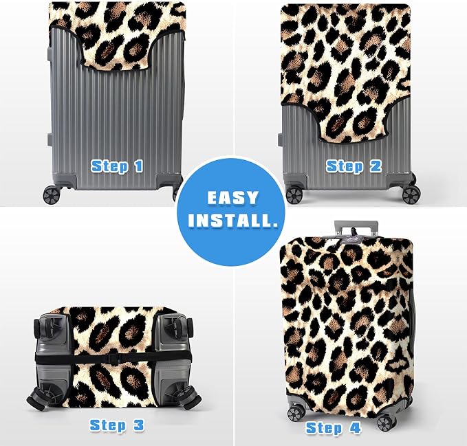 Luggage Cover Protector for 19-20 Inch Suitcases, TSA Approved Elastic Travel - Image 6
