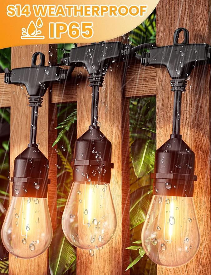 Svater Outdoor String Lights Led 105FT, Commercial Grade Patio Light - Image 8