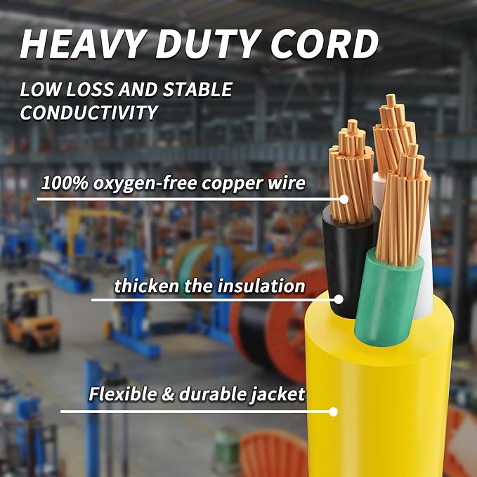 PlugSaf 100 FT 10 Gauge Outdoor Extension Cord - Image 3