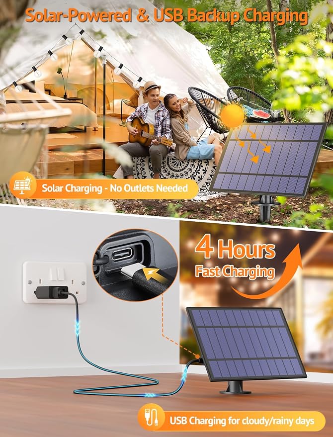 Larkvue 25FT Solar String Lights Outdoor - Image 5