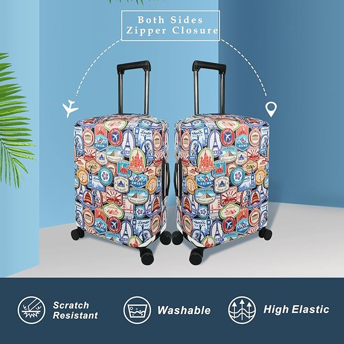 Explore Land Travel Luggage Cover Suitcase Protector Fits 27-30 Inch Case - Image 2