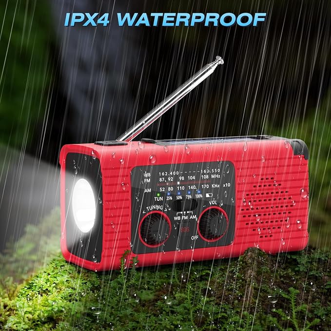 NITIGO Emergency Weather Radio NOAA AM FM WB - Image 5