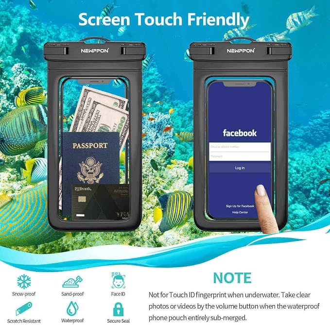 4 Pack 8.5“ Waterproof Cell Phone Pouch - Image 5