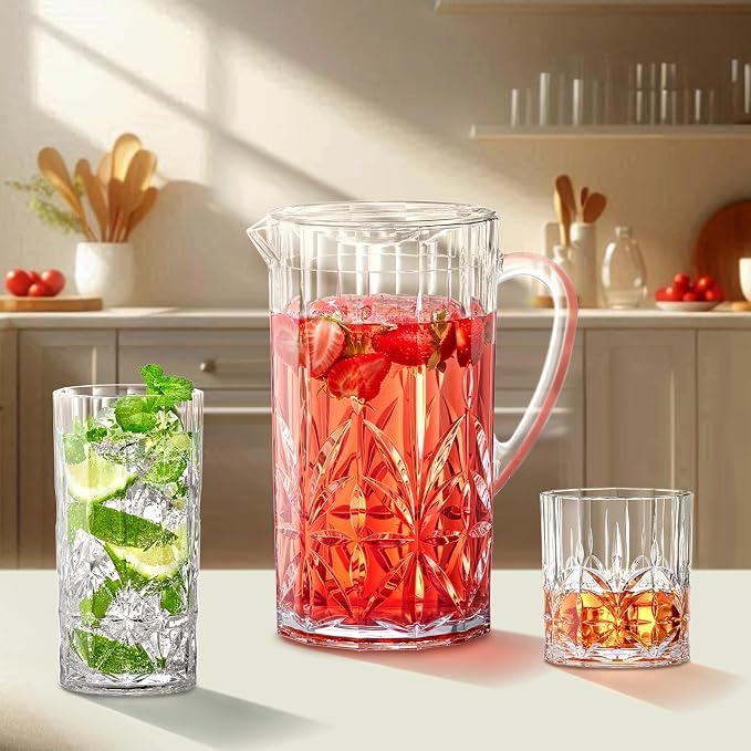 Amazing Abby - Vika - 18-Ounce Plastic Highball Glasses, Plastic Cocktail - Image 3