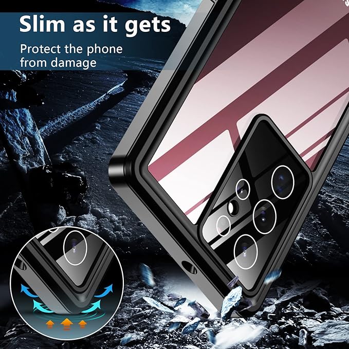 SPIDERCASE Designed for Samsung Galaxy S22 Ultra Case Waterproof, Built-in - Image 6