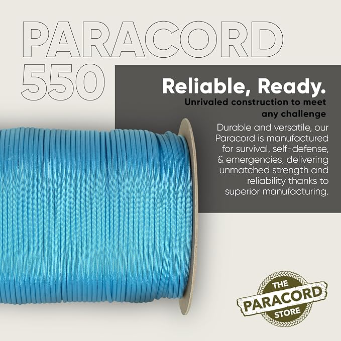 The Paracord Store | Type III 550 Paracord - 250 FT Spool - Image 3