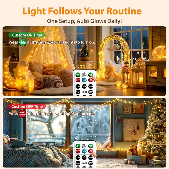 HXWEIYE Rechargeable Fairy Lights - Image 5