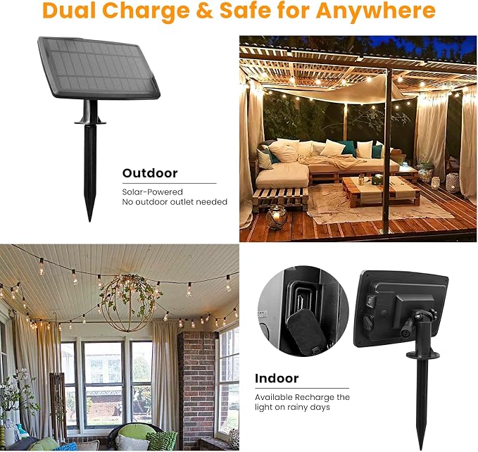 Bdrofn 300FT Solar String Lights Outdoor Waterproof, Solar Patio Lights - Image 5
