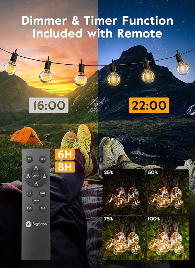 Brightown String Lights Outdoor 38Ft - Image 3