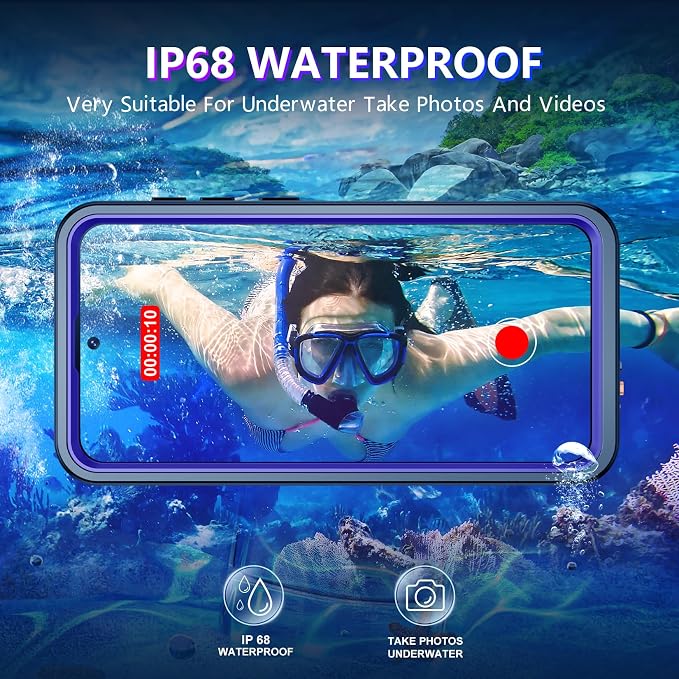 Temdan Designed for Samsung Galaxy S26 Case Waterproof, Built-in Lens & Screen - Image 3