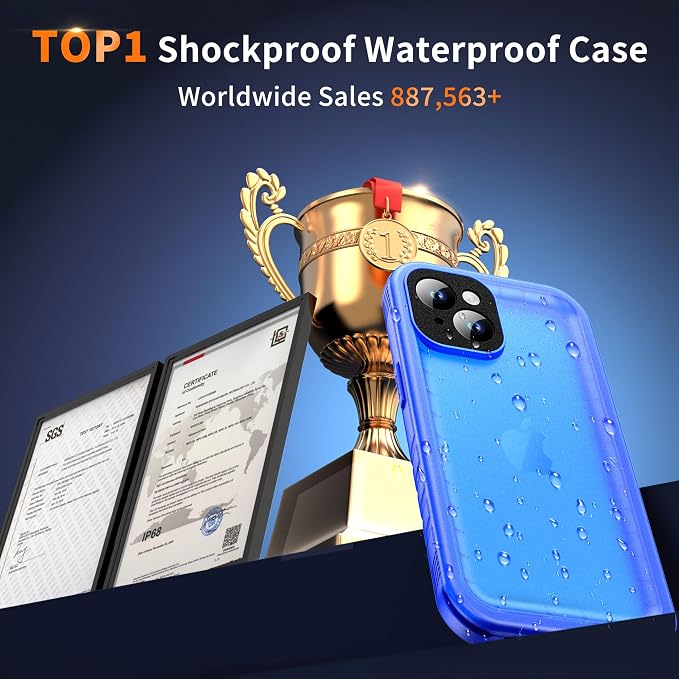 Cozycase Compatible with iPhone 14 Plus Waterproof Case - Image 9