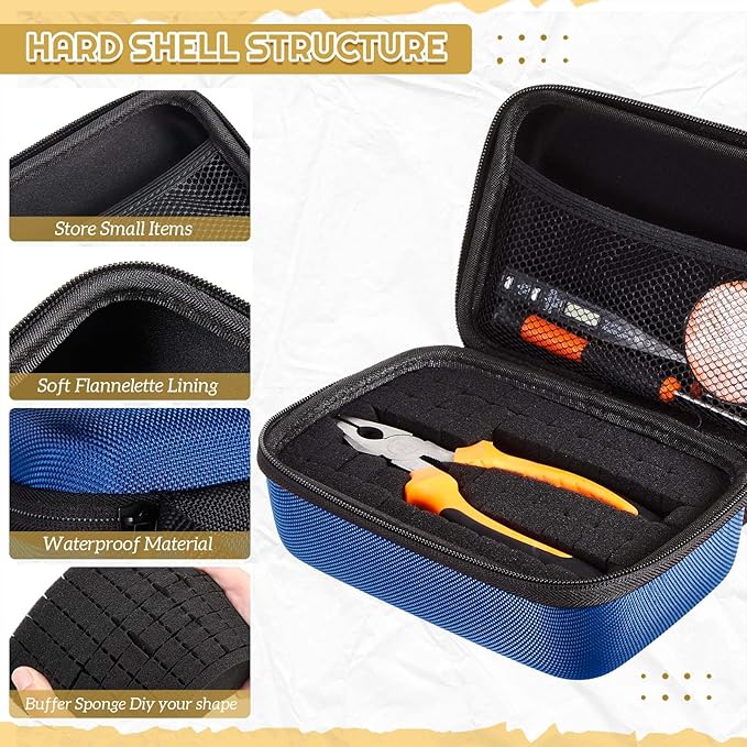 Relaxweex EVA Hard Case with Customizable Foam 11 x 7.8 x 4.3 Inch Protective - Image 3