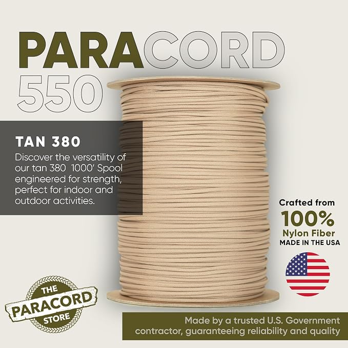 The Paracord Store | Type III 550 Paracord - 250 FT Spool - Image 2