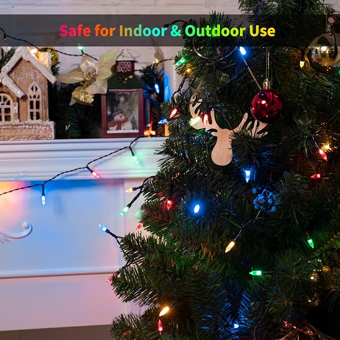 Brightown Christmas Lights 4 Pack 50 LEDs Battery Powered String Lights - Image 3