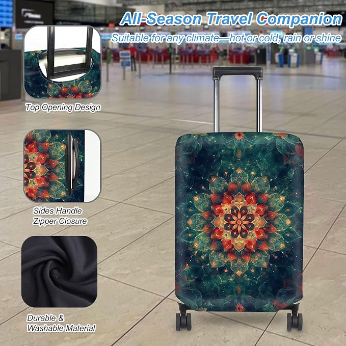 Luggage Cover Protector for 26-28 Inch Suitcases, TSA Approved Elastic Travel - Image 3