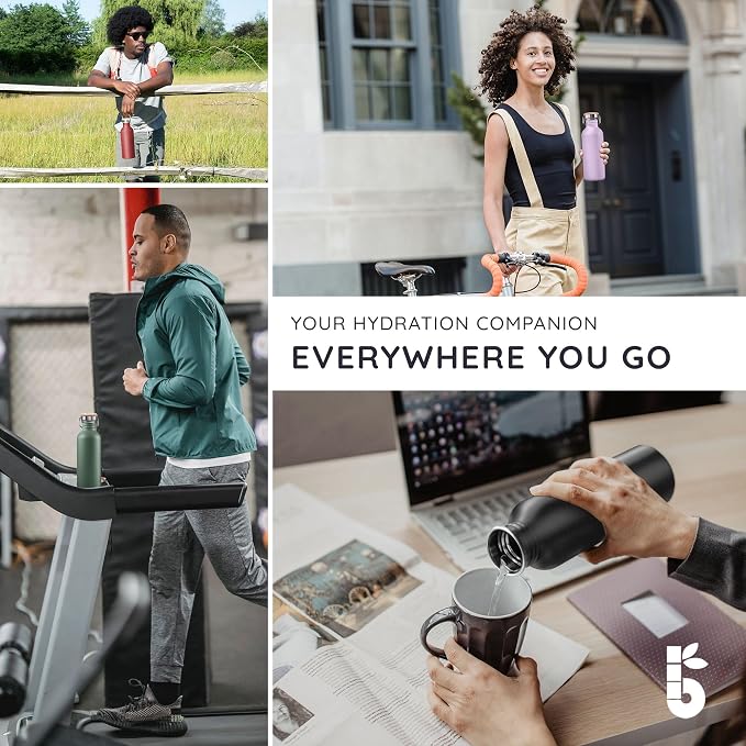 Bambaw 750 ml Metal Water Bottle, Non-Insulated Stainless Steel Bottle 750 ml - Image 7