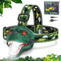 Nitigo Dinosaur Headlamp for Kids Flashlight Rechargeable Led Dino Head Lamp by Nitigo
