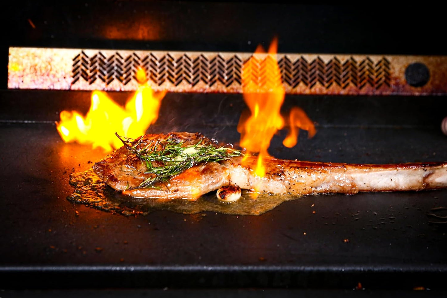 Nonstick Cast Iron Griddle for Gas Grill Nanoceramic Stove Top Griddle for Gas Stove 25" x 16" Flat Top Plate Cooking Skillet Pan Teppanyaki for Camping Outdoor Tailgating Plancha Para Cocinar