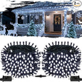 2-Pack Connectable Christmas Lights Outdoor, Total 164FT 400LED Christmas by OZS