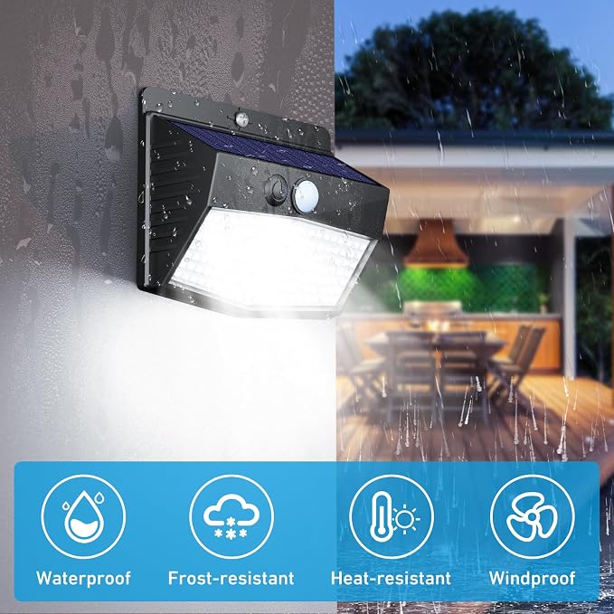 Peasur 20 Packs Solar Outdoor Lights Motion Sensor Solar Security Light - Image 4