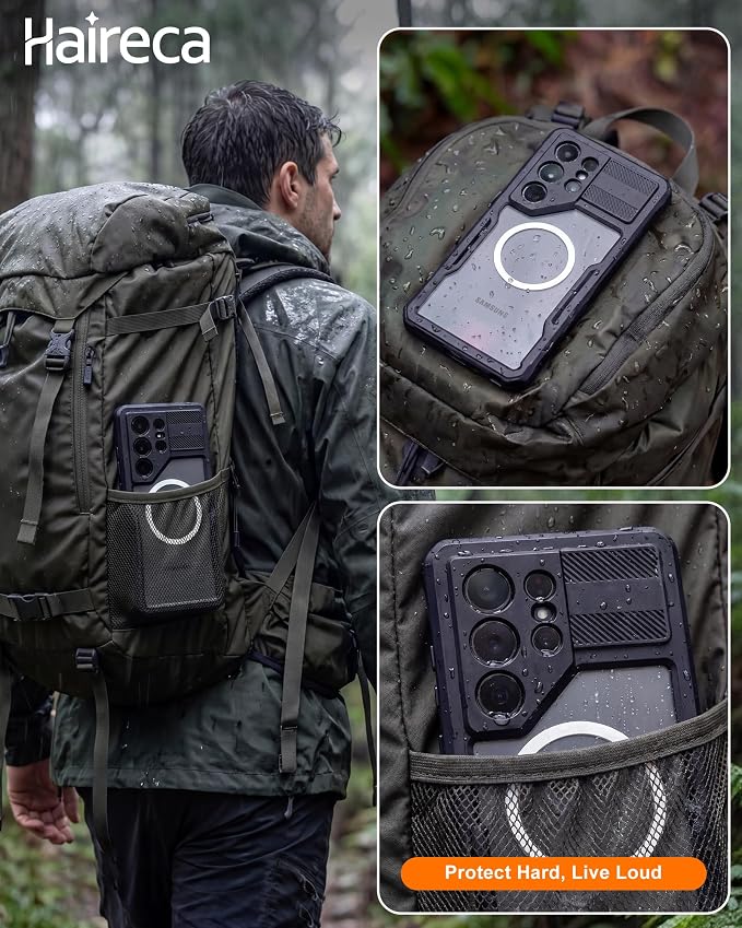 for Samsung Galaxy S24 Waterproof Case, Magnetic Heavy Duty Military Grade - Image 6