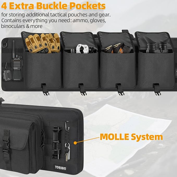 TORIBIO Double Rifle Case Soft Bag 32" 34" 36" 42" 46" 48'' 51“ 55” Gun Case - Image 4