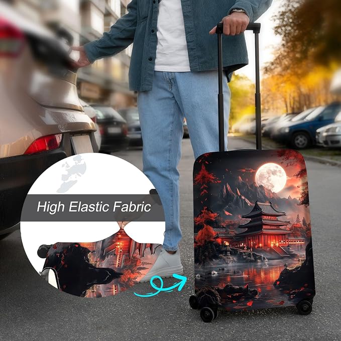 Luggage Cover Protector for 22-24 Inch Suitcases, TSA Approved Elastic Travel - Image 4