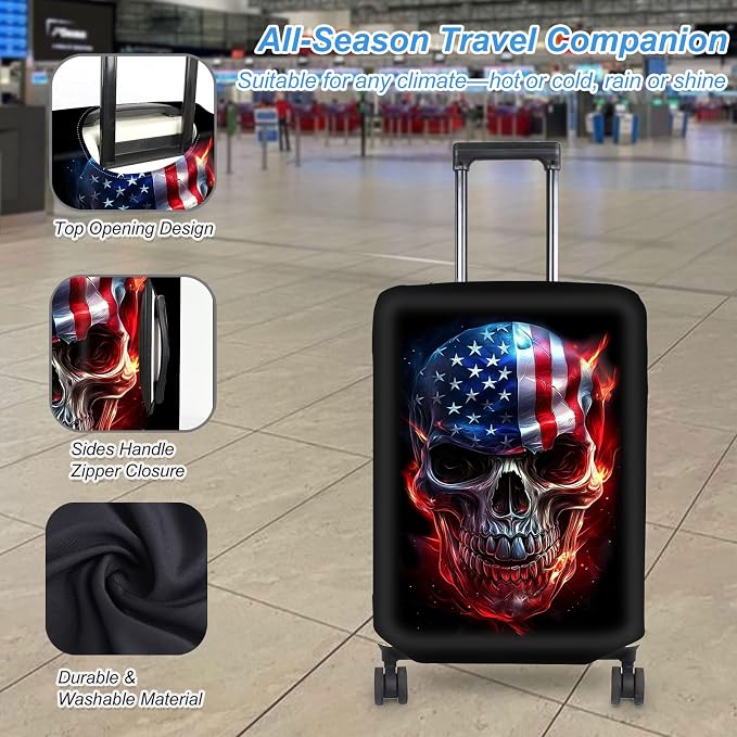 Luggage Cover Protector for 26-28 Inch Suitcases, TSA Approved Elastic Travel - Image 3