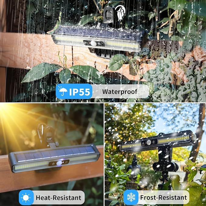 Clip On Solar Motion Lights Outdoor Waterproof, 6 Pack Motion Sensor Outdoor - Image 7