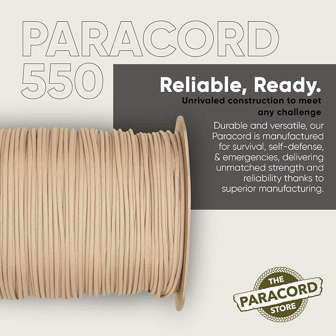 The Paracord Store | Type III 550 Paracord - 1000 FT Spool - Image 3