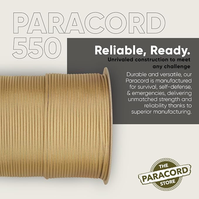 The Paracord Store | Type III 550 Paracord - 1000 FT Spool - Image 3