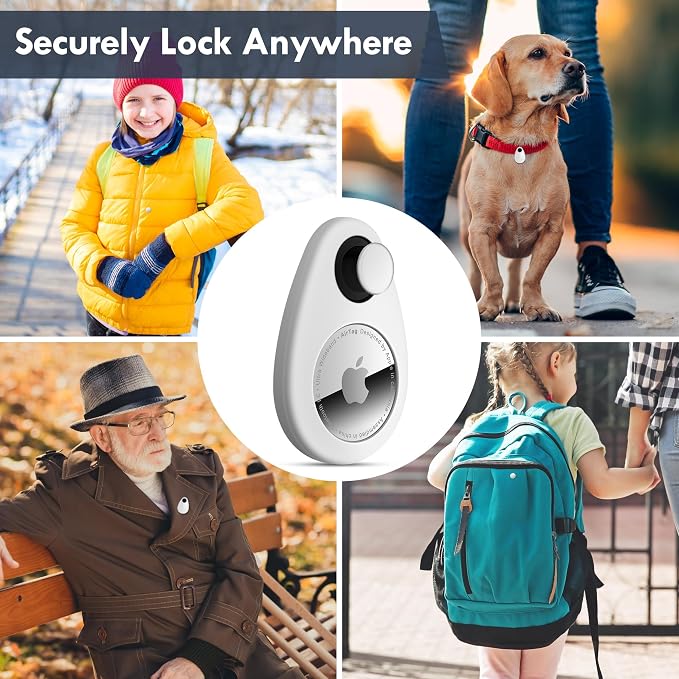 for Airtag Holder for Kids Hidden 4 Pack GPS Tracker Case, Anti-Removal for - Image 4