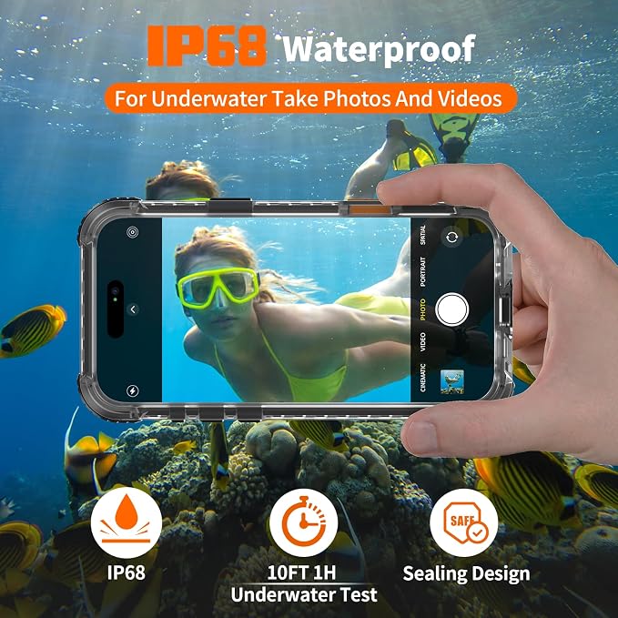 for iPhone 16 Pro Waterproof Case Compatible - Image 2