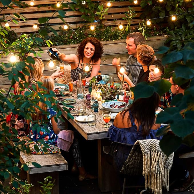 VerRon 50FT LED G40 Globe String Lights, Shatterproof Outdoor Patio String - Image 3