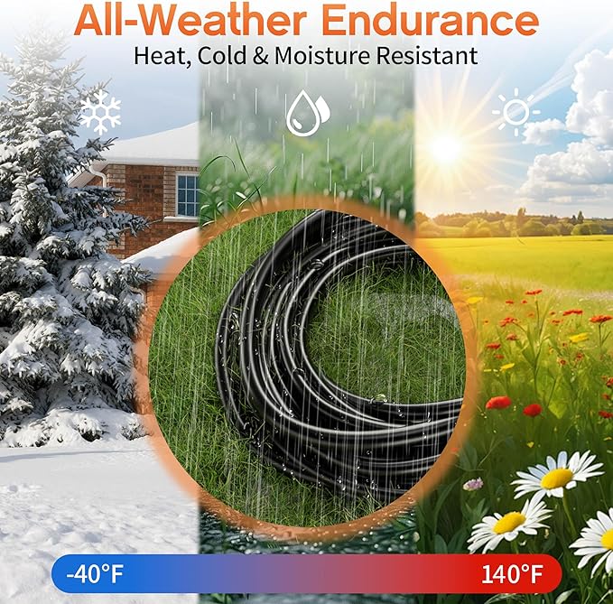 50 ft 12 Gauge Heavy Duty 3 Outlet Extension Cord Splitter - Image 6