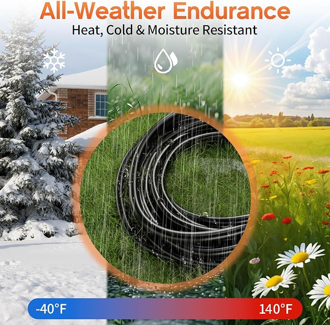 100 ft 12 Gauge Heavy Duty 3 Outlet Extension Cord Splitter - Image 6