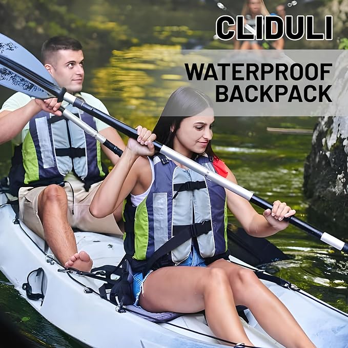 Waterproof Dry Bag, Roll Top Green Small Waterproof Backpack - Image 7