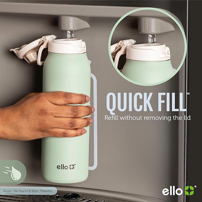 Ello Pop & Fill 32oz Stainless Steel Water Bottle - Image 2