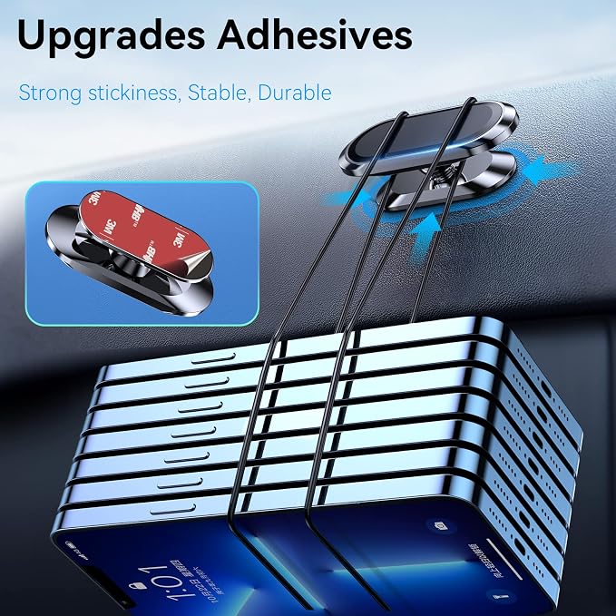 【2-Pack】 Magnetic Phone Holder for Car Dash【Strong Magnet】 Magnetic Car Phone - Image 4