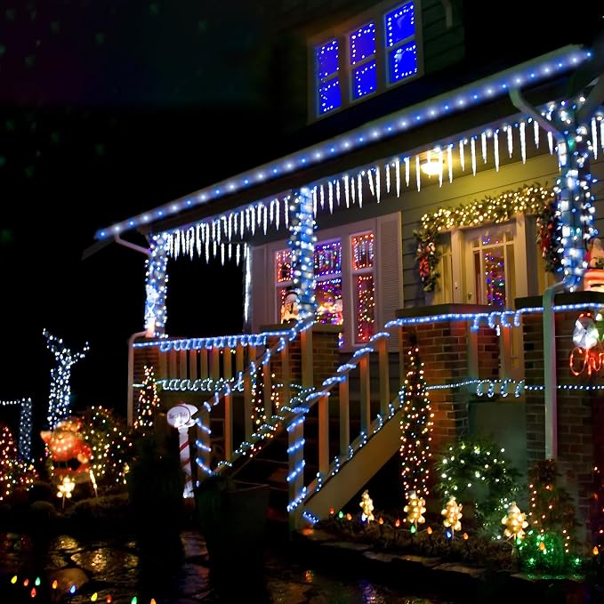 Solar Rope Lights, 2 Packs Total 66ft 200LED Solar String Lights, 8 Modes - Image 6