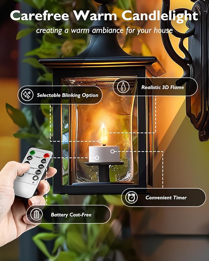 Homemory Rechargeable Tea Lights Flameless Candles - Image 2
