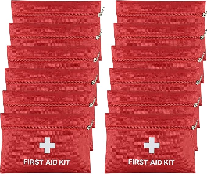 AOUTACC 12 Pack First Aid Kit Empty Bag, Travel Empty First Aid Kit Pouch Bag by AOUTACC