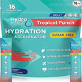 Electrolyte Powder Sugar-Free Hydration Packets Tropical Punch HydroMATE 16 by HydroMATE